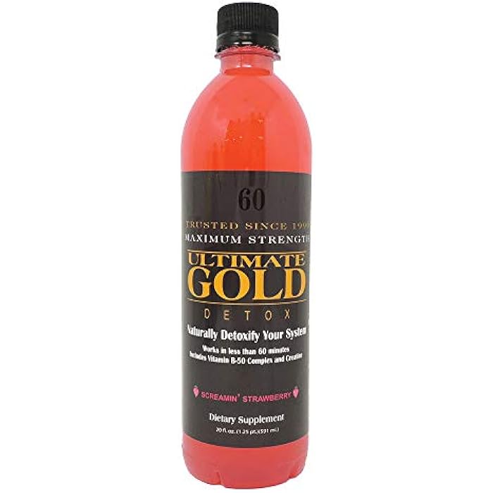 Ultimate Gold Detox Drink - 20oz / Screamin' Strawberry - Image 1