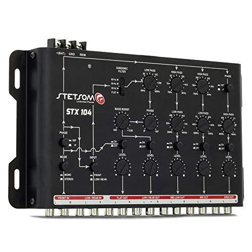 Stetsom STX 104 PRO - Crossover, 5 Way Channels, Digital Electronic Car Audio, Output Signal Processor, Car Audio Crossover High Precision, Audio Crossover, Crossover Adjustment, Audio Equalization - Image 3