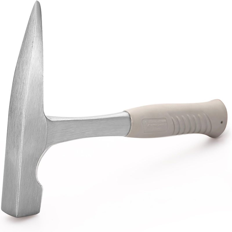EFFICERE 22-Ounce All Steel Rock Pick Hammer with Pointed Tip, 11-Inch Overall Length | Essential for Geological Study, Rock Hounding, Prospecting, Mining, Fossil Dig, Masonry Related and Much More - Image 2