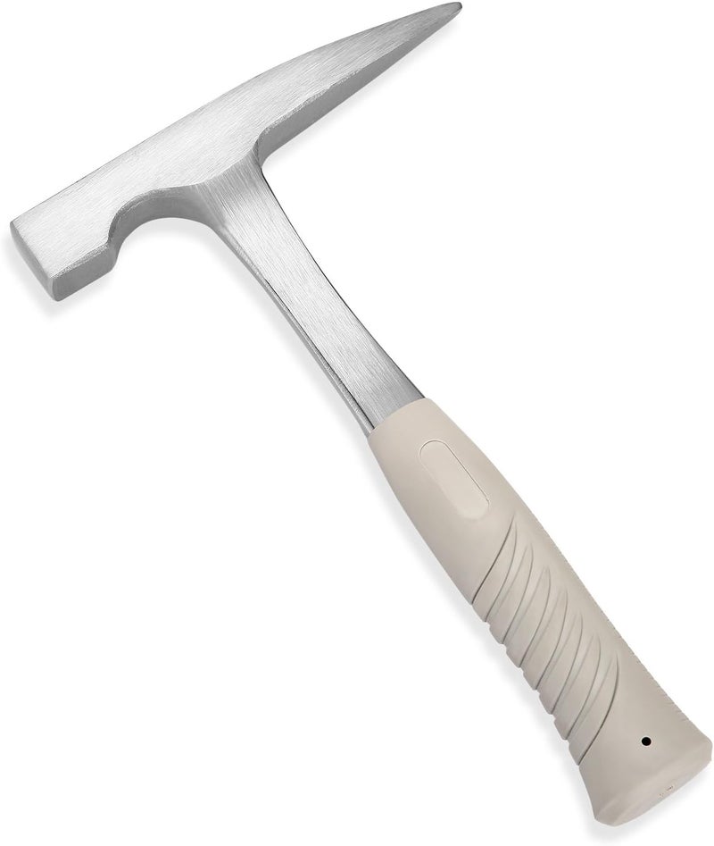 EFFICERE 22-Ounce All Steel Rock Pick Hammer with Pointed Tip, 11-Inch Overall Length | Essential for Geological Study, Rock Hounding, Prospecting, Mining, Fossil Dig, Masonry Related and Much More - Image 1