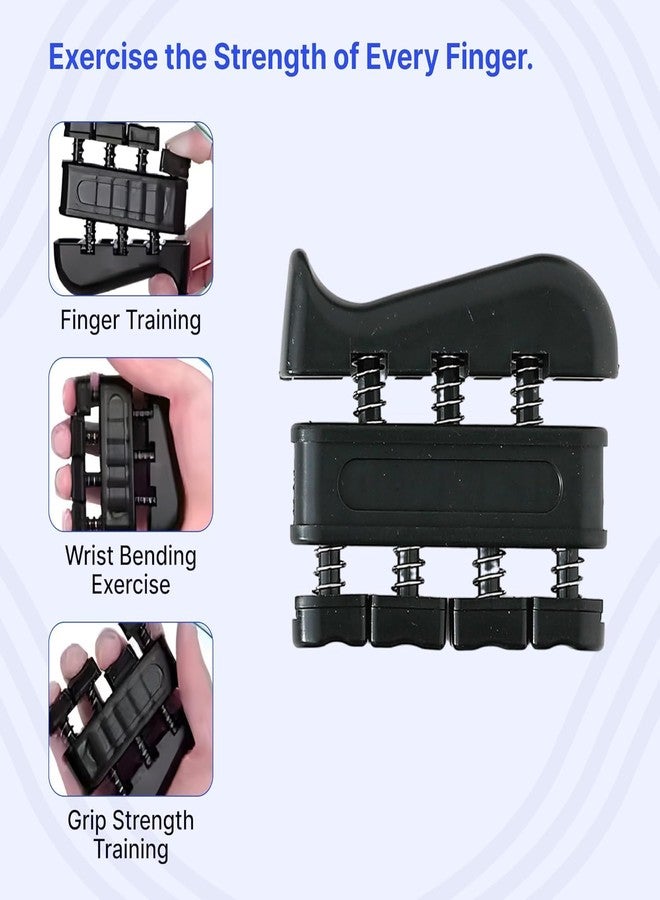 COFIEX Adjustable Hand Grip Strengthener Kit (5PC Set) | 5-60kg Resistance Hand Gripper, Finger Exerciser, Grip Ring & Stress Ball | Gym/Home Workout, Rehab & Injury Recovery for Men & Women - Image 5