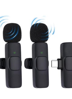 Type-C Wireless Clip-On Microphone – Professional Lavalier Mic for Video Recording, Singing, Live Streaming & Studio Use – Miniature Hands-Free Mic for Type-C Devices