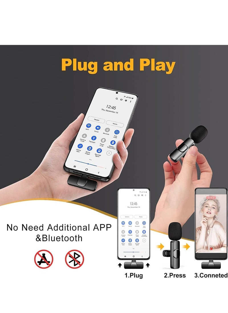 Generic - Type-C Wireless Clip-On Microphone – Professional Lavalier Mic for Video Recording, Singing, Live Streaming & Studio Use – Miniature Hands-Free Mic for Type-C Devices - Image 1