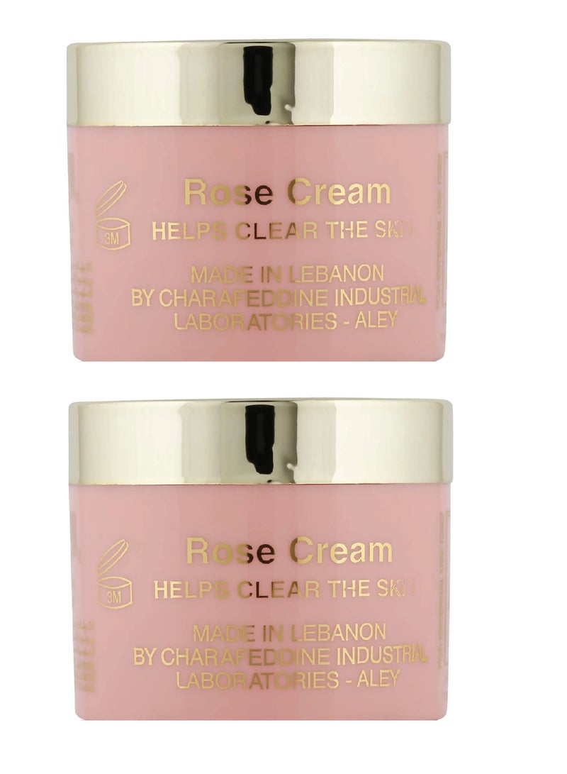 روز قطعتين من كريم روز لتفتيح وتنقية البشرة 25X2 جرام