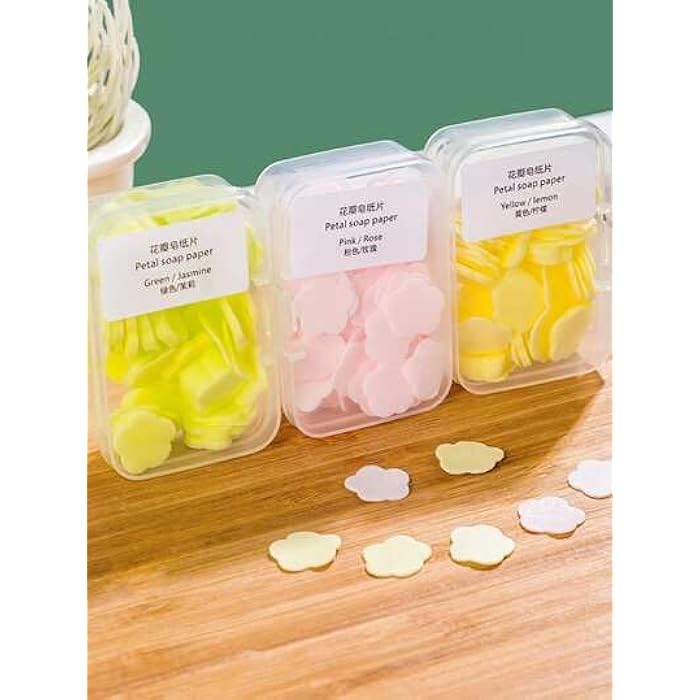 On-the-Go Travel Soap Sheets – 3-Pack of Fragrant, Star-Shaped Paper Soap – Portable and Compact for Instant Hygiene Anytime, Perfect for Travel, Kids, and Outdoors (One set (3 packs)) - Image 1