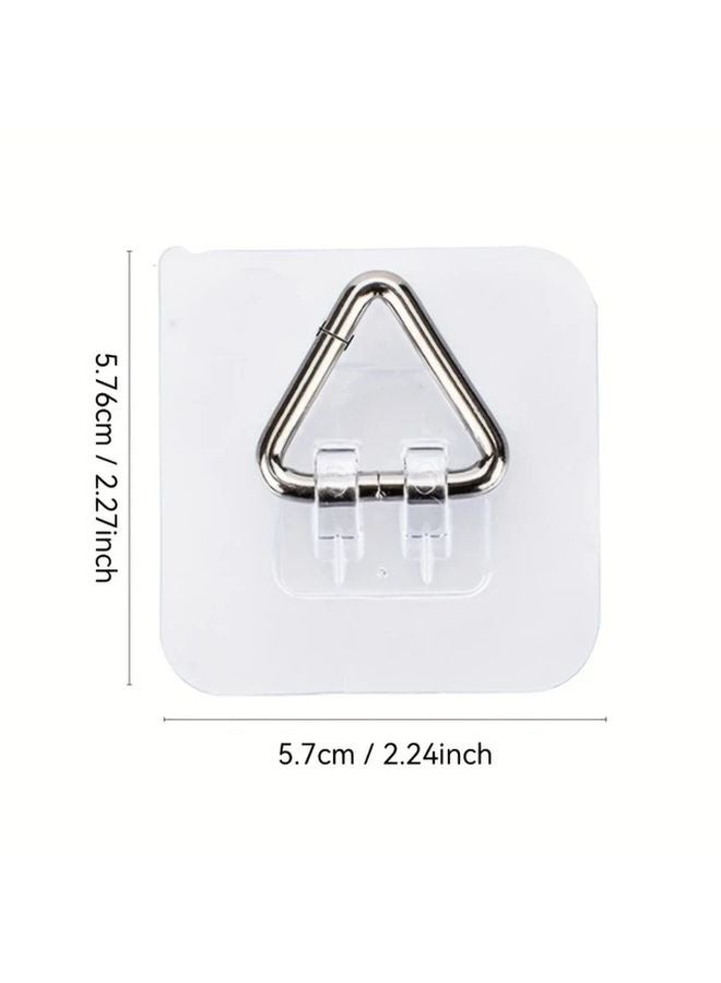 6pcs Invisible Adhesive Wall Plate Hangers Vertical Sleek Mount For Display Art Picture - Image 4