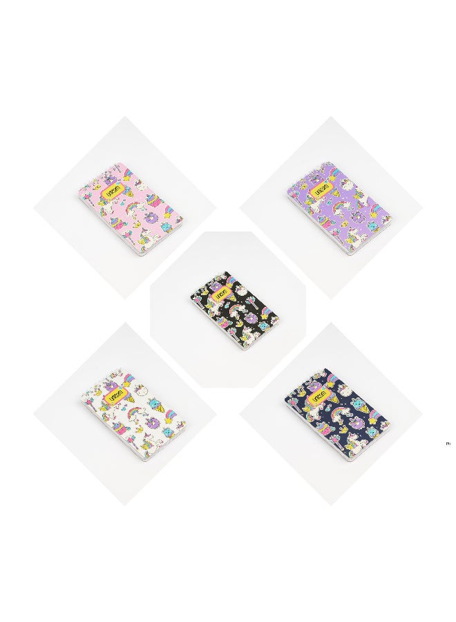 Borg El Arab Unicorn Spiral Notebooks Collection Bundle 5 Items A6 Size  - Image 1