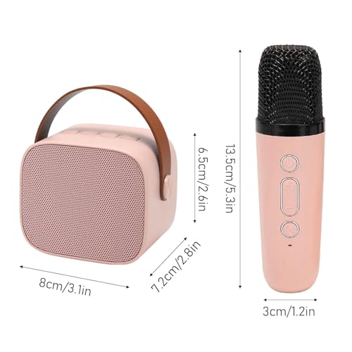 Camin Bluetooth Wireless Karaoke Speaker with Mic, Birthday Parties & Events, Kids Playing Speaker Toys, Home Singing AI Voice Changer Bluetooth Speaker with Mic - Image 2