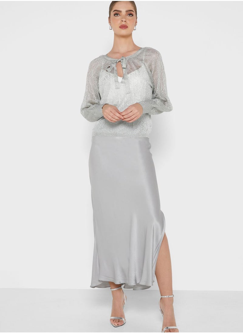 RIVER ISLAND - Asymmetric Midi Skirt - Image 1