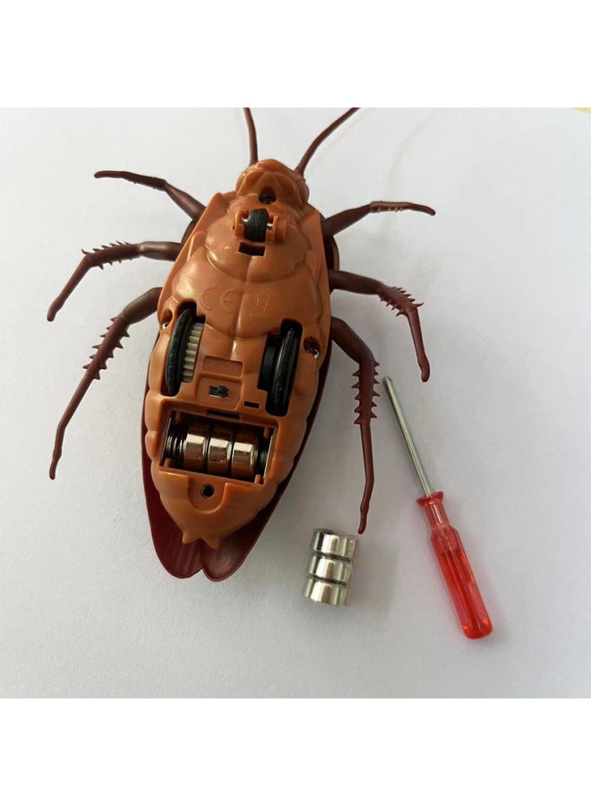 Cat Dog Electric Induction Obstacle Avoidance Cockroach Children Interactive Ladybug Remote Control Mouse Reptile Toy-Color:Electric Swing Caterpillar