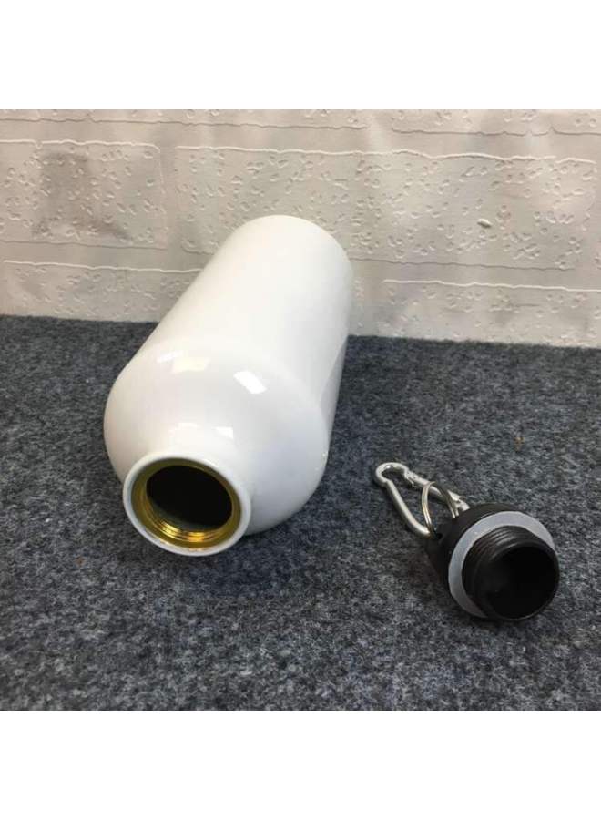 Thermal Transfer Blank Sports Kettle Outdoor Aluminum Kettle Sublimation Coating Cup Printed Logo Portable Carabiner Kettle-Color:White-Capacity:500ml - Image 5
