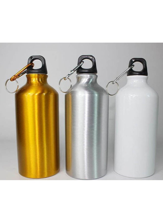 Thermal Transfer Blank Sports Kettle Outdoor Aluminum Kettle Sublimation Coating Cup Printed Logo Portable Carabiner Kettle-Color:White-Capacity:500ml - Image 4