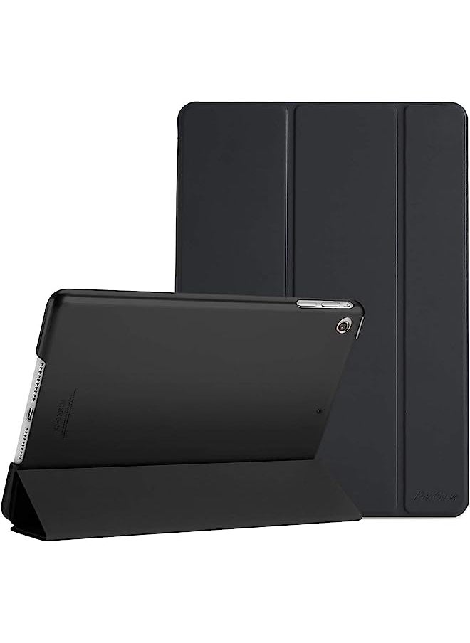 Procases - Smart Case For Ipad Air 1St Edition, Ultra Slim Lightweight Stand Protective Case Shell With Translucent Frosted Back Cover For Apple Ipad Air 2013 Model (A1474 A1475 A1476) -Black - Image 1