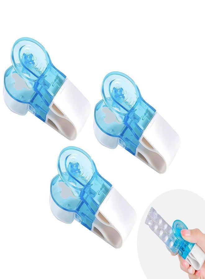 2026New Portable Pill Taker Remover, Pill Remover, Blister Pack Opener Popper Assistance No Contact Easy to Take Out Portable Travel Tablet Dispenser Pills Extractor Tool Medication Aids (3PCS) - Image 1