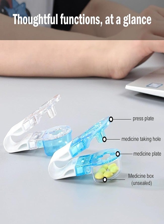 2026New Portable Pill Taker Remover, Pill Remover, Blister Pack Opener Popper Assistance No Contact Easy to Take Out Portable Travel Tablet Dispenser Pills Extractor Tool Medication Aids (3PCS) - Image 5