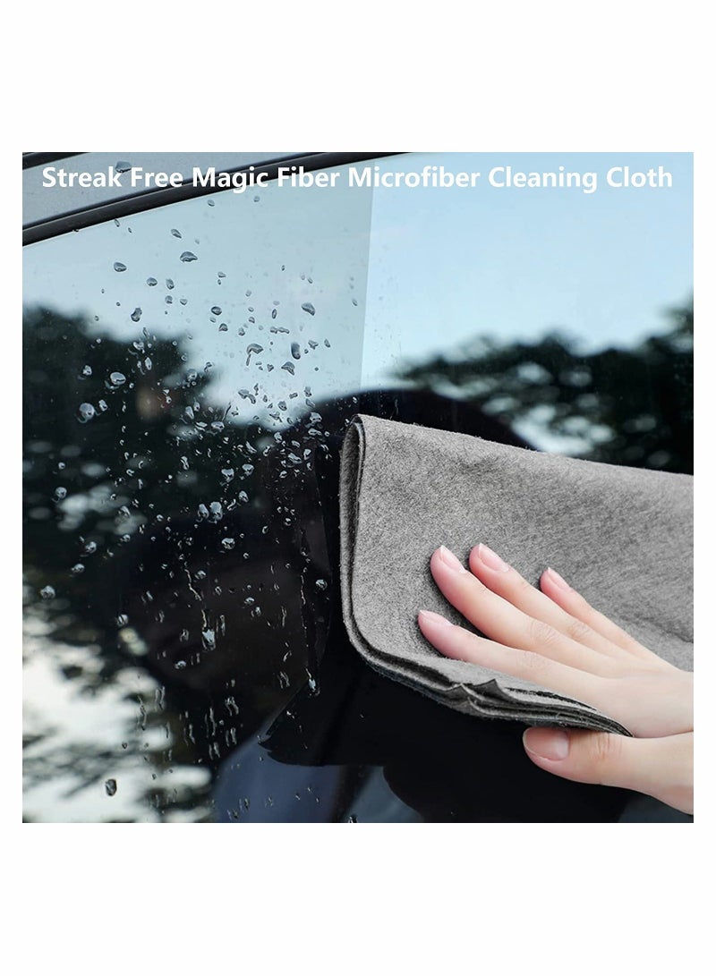 10Pcs Magic Cleaning Cloth Thickened Microfibre Cleaning Cloths Streak Free All Purpose Microfiber Towels Reusable Microfiber Cleaning Rag for Kitchen Bathroom Car Glass - Image 3