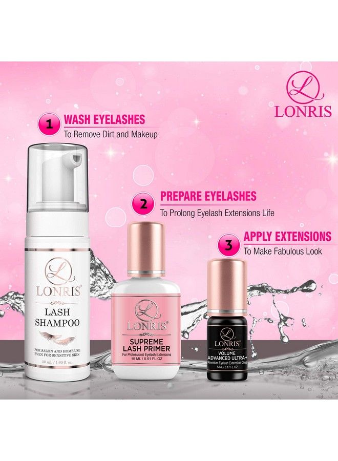 LONRIS Eyelash Extension Primer 30% Better Retention Lonris Cleanser 15 Ml/Protein Oil Remover/Increase Adhesive Bonding Power/Pretreatment For Individual Semipermanent Extensions Glue Supplies - Image 5