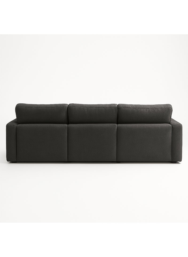 KUSTOMDECO Luxury Modular L-Shape Sectional Sofa | Plain Fabric Corner Sofa |Customizable Sectional Sofa  Oversized Modern with Left or Right Facing for Living Room Furniture (Dark grey) - Image 5