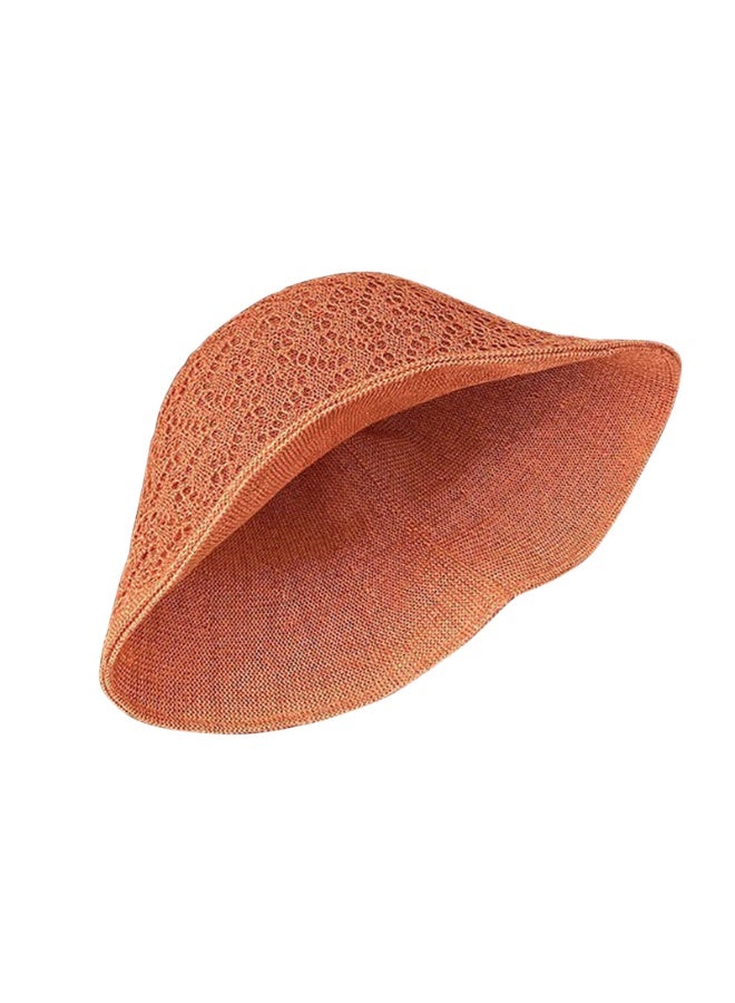 Double layered fisherman hat, versatile summer  hat, breathable sun protection and sunshade hat for women to wear when going out with a sun hat（Red） - Image 3