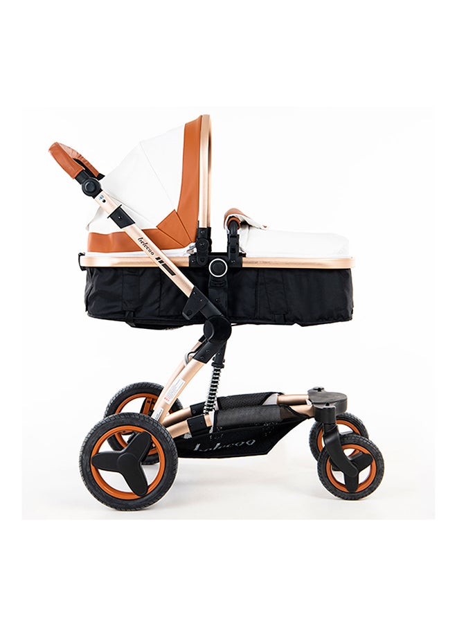 belecoo 8 White & Beige - 4 In 1 Luxury Travel System  - Image 3