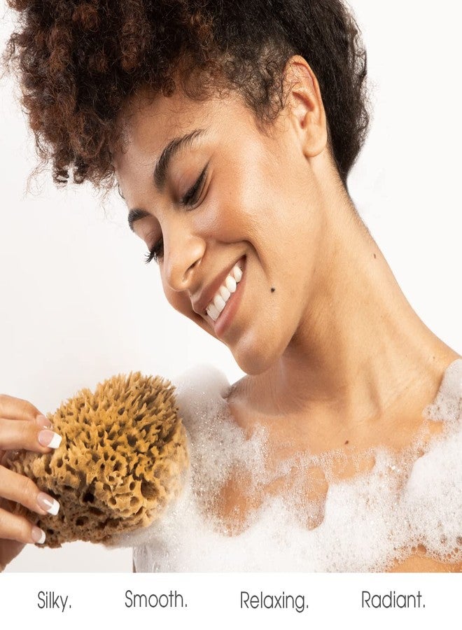 Naroa Soft Natural Sponge Large | Gentle Sea Loofah for Bathing Smooth Skin | Unbleached Shower Body Scrubber Puff | Bath & Spa (L) - Image 4