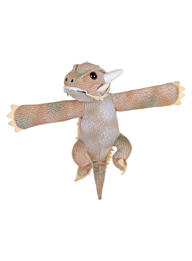 Wild Republic Huggers Horned Lizard, Stuffed Animal, 8 inch, Plush Toy, Fill is Spun Recycled Water Bottles