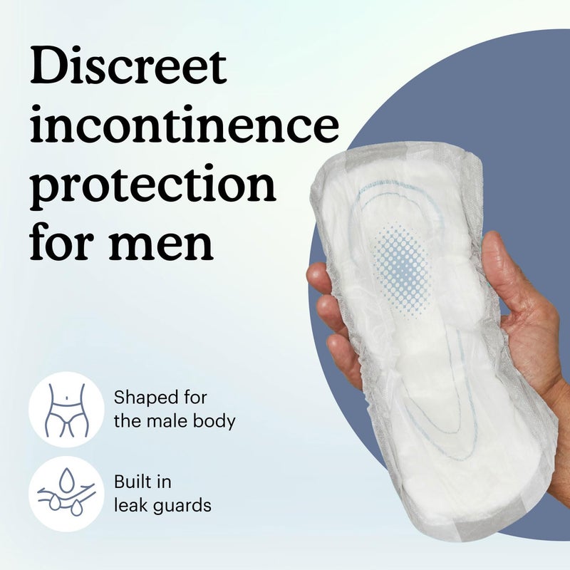 Because Premium Guards for Men - 20 Count Pack of Discreet, Individually Wrapped Bladder Protectors - Complete Absorbency, Fast-Locking, Odor Control - Comfort Fit, 2 Cups of Absorbency - Image 2
