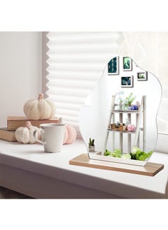 Garlo Acrylic makeup mirror, suitable for office desks with brackets, desk decoration, frameless tabletop, suitable for room decoration in bedrooms and living rooms  - Image 2