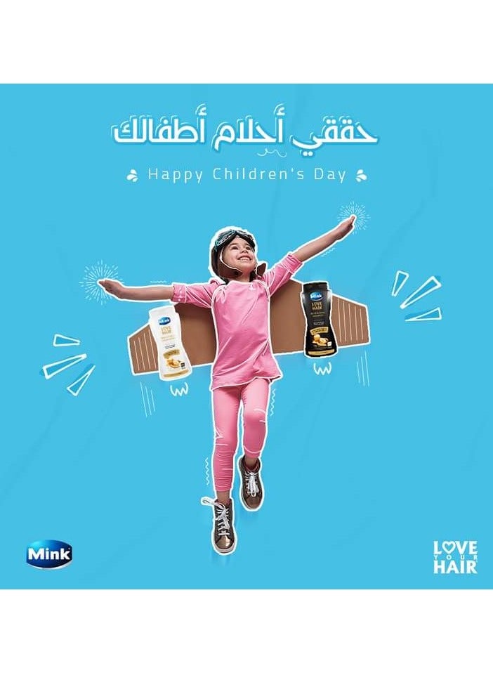 منك مينك شامبو للشعر بالعسل وزيت الأرجان - 400 مل - Image 3
