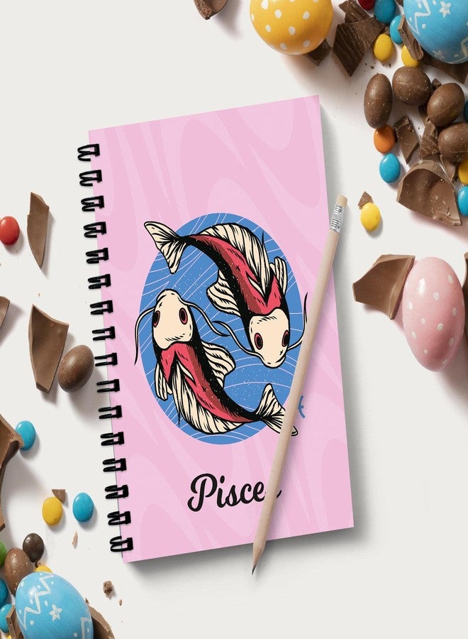 Plan To Gift Pisces Spiral Wiro Unruled Blank Pages Notebook Diary Journal Drawing Book Size-A5(6X9 Inches) (Pisces) - Image 2