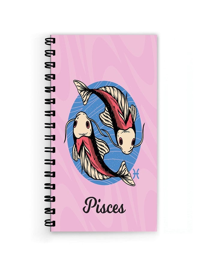 Plan To Gift Pisces Spiral Wiro Unruled Blank Pages Notebook Diary Journal Drawing Book Size-A5(6X9 Inches) (Pisces) - Image 1