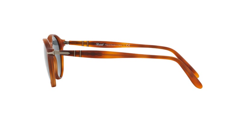 Persol Unisex PO3092SM Round Sunglasses, Terra Di Siena/Light Blue, 50 mm - Image 4