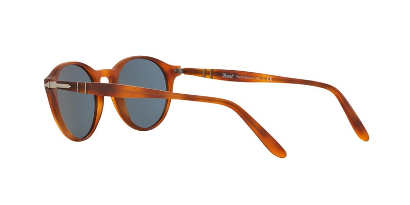 Persol Unisex PO3092SM Round Sunglasses, Terra Di Siena/Light Blue, 50 mm - Image 5
