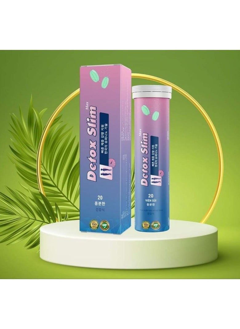 Detox Herbs Detox Slim Max Slimming Juice Effervescent Tablet for Weight Loss Detox Appetite Suppressant 