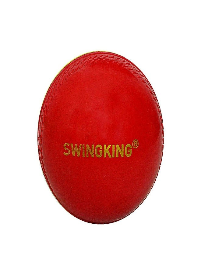Gunn & Moore Rubber Swing King Tennis Cricket Ball (Red/Yellow) - Image 4
