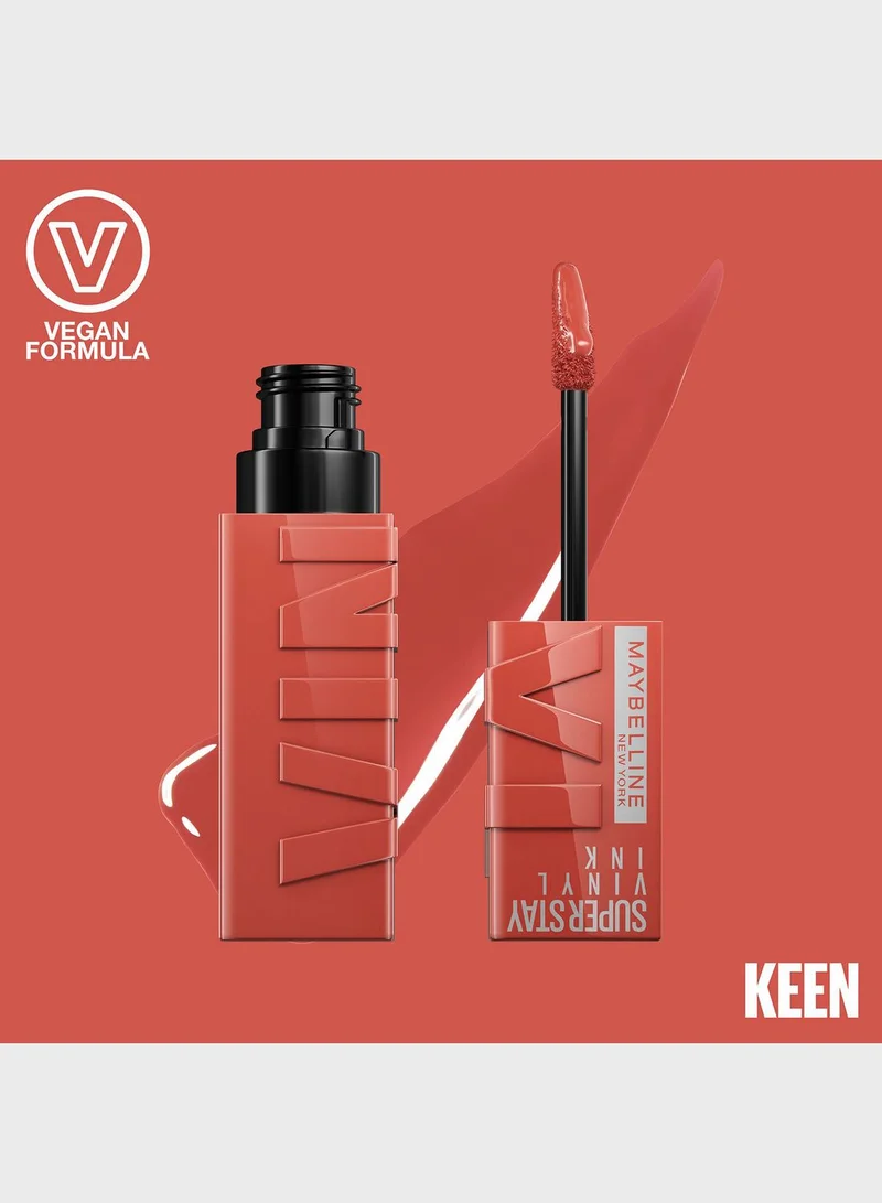MAYBELLINE NEW YORK Maybelline New York Super Stay Vinyl Ink Nudes Longwear Transfer Proof Gloss Lipstick, Keen