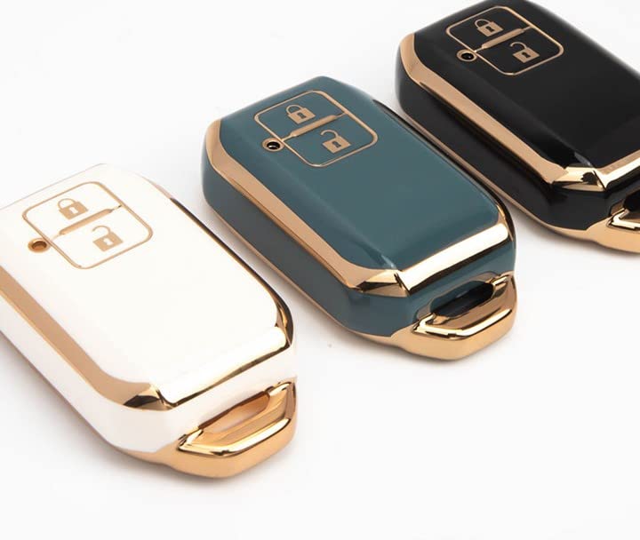 Guance 3D (Black) TPU Key Shell Key Cover for Baleno, Grand Vitara, XL6, Swift, Brezza, Celerio, Ignis, Ertiga, Dzire, Fronx, Urban Cruiser, Glanza, Hyryder (Black,1 Pcs) Car Key Cover - Image 3