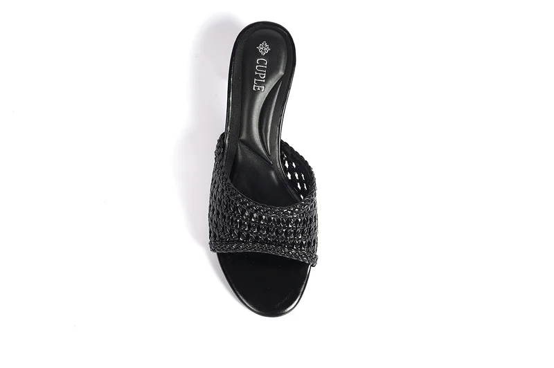 Cuple Womens slip-on heels