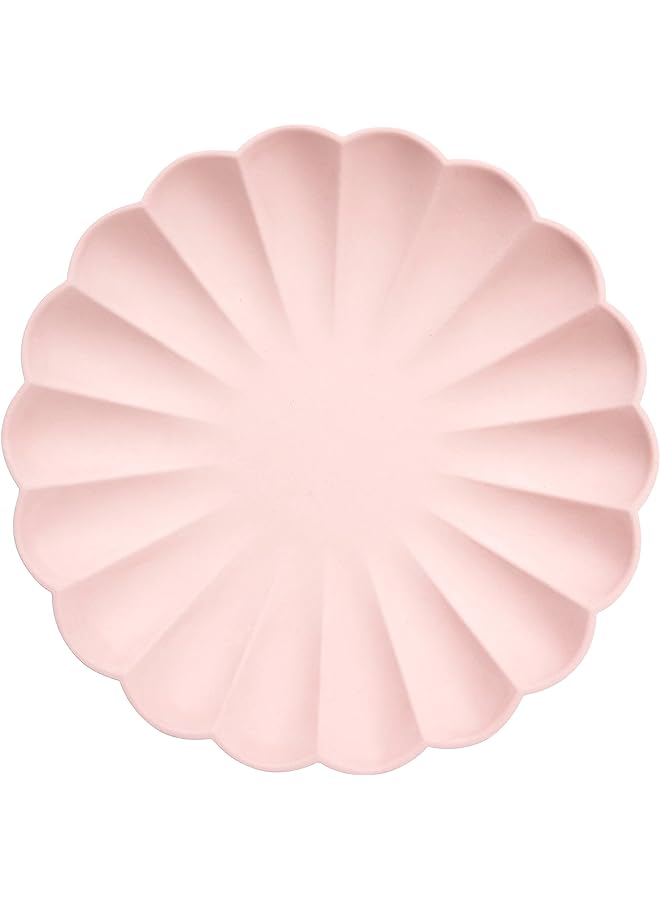 Raxoom Meri Simply Eco Plates, 8 Pieces, Large, Pink - Image 1