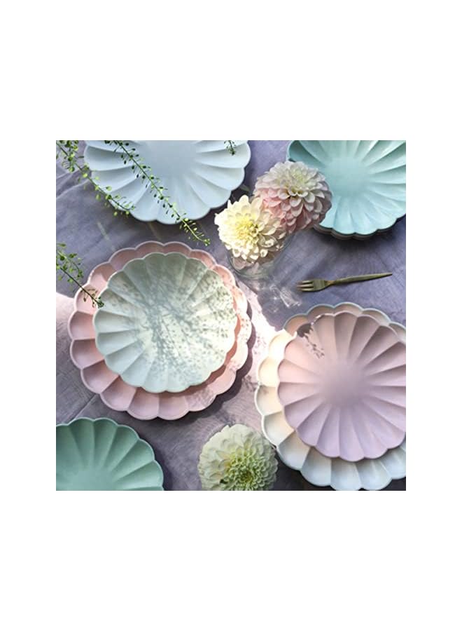 Raxoom Meri Simply Eco Plates, 8 Pieces, Large, Pink - Image 3