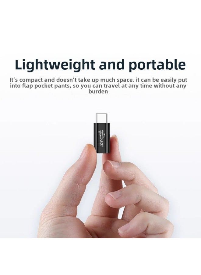 TypeC Adapter Typec Male-to-female Mobile Phone OTG Tablet PC Female-to-female Data Cable Extended 90 Degrees L-shaped-Color:Type—c Female To Type—c Male 【three-dimensional Bend】-2 Pieces - Image 4