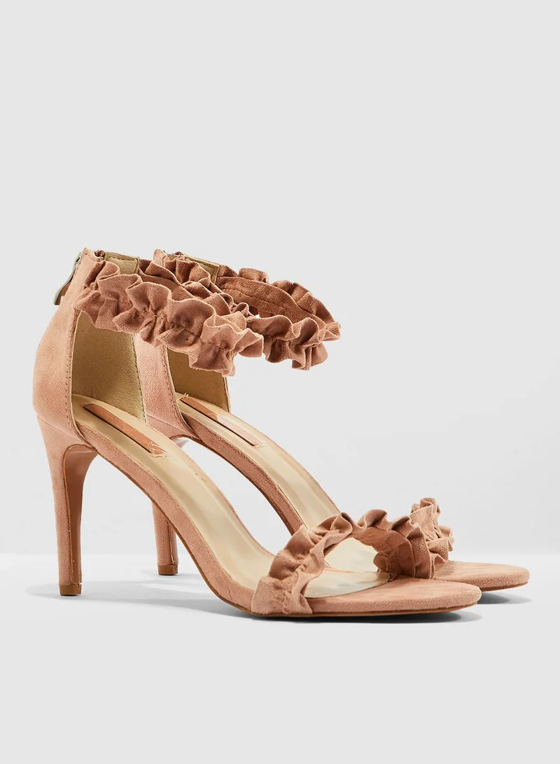 ELLA Frill Heeled Sandal