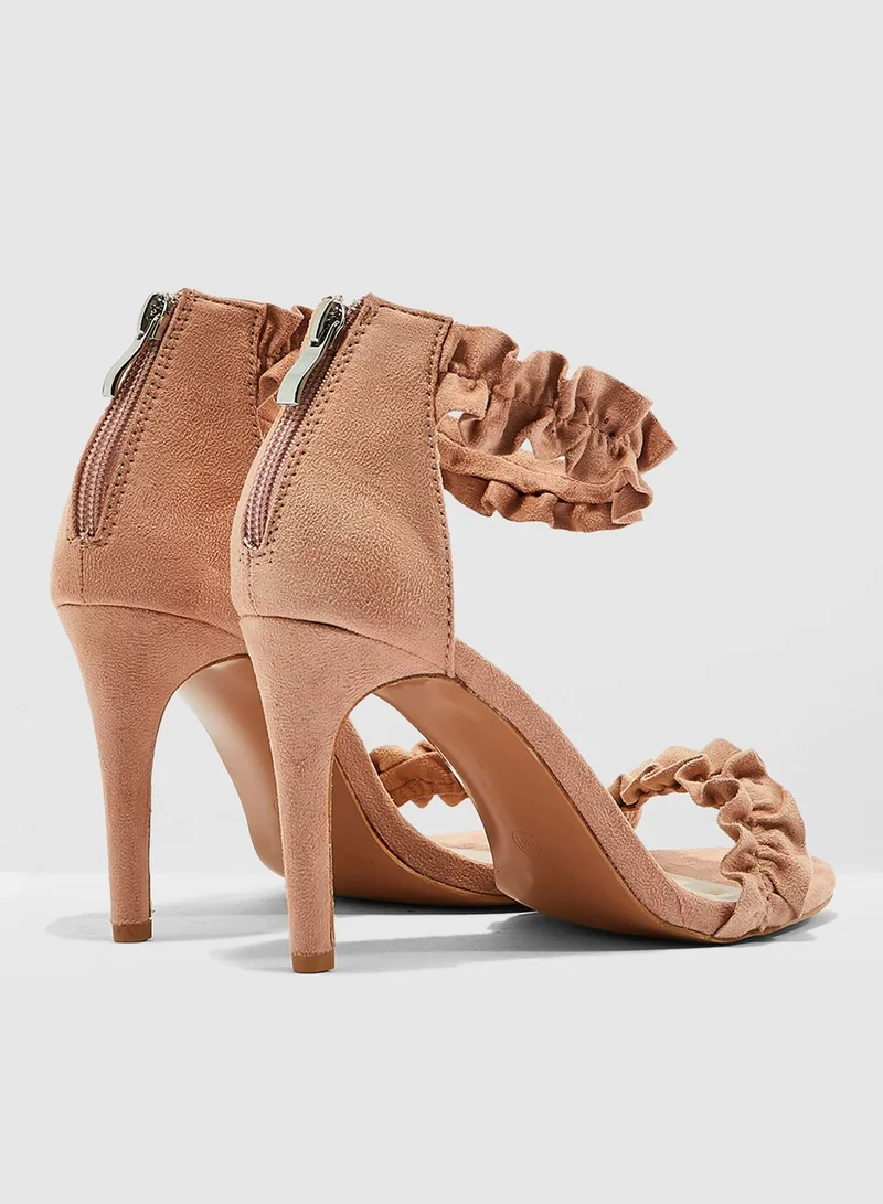 ELLA Frill Heeled Sandal