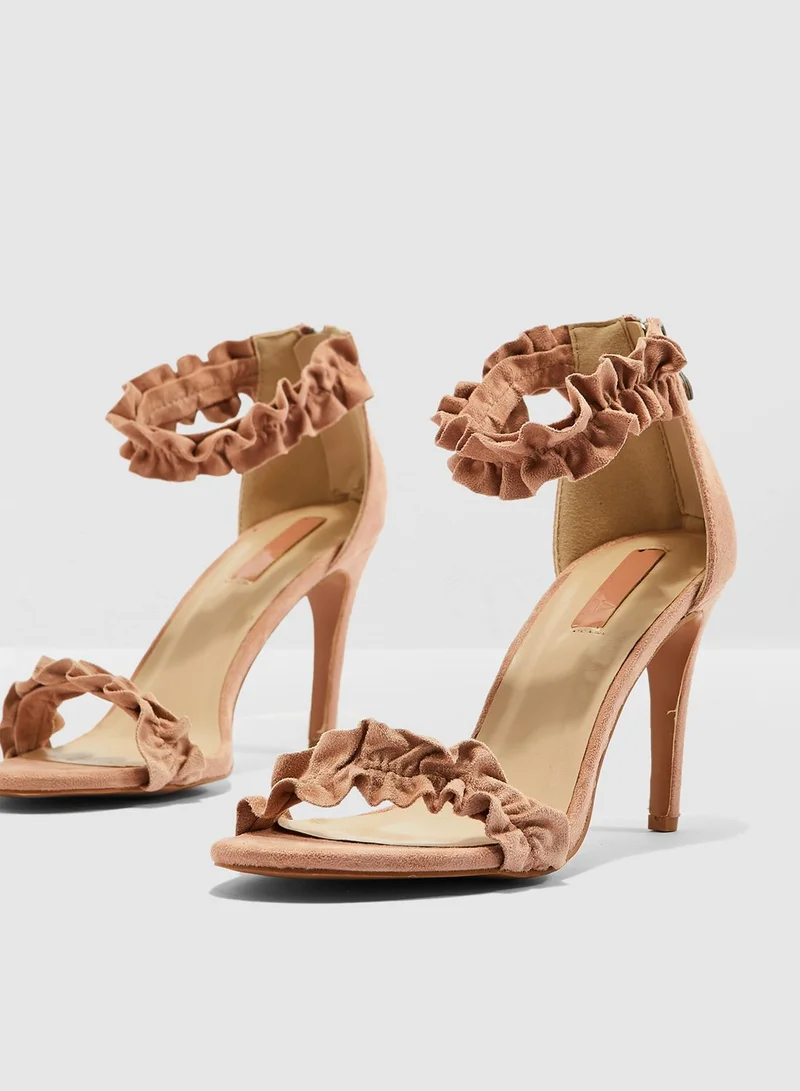 ELLA Frill Heeled Sandal
