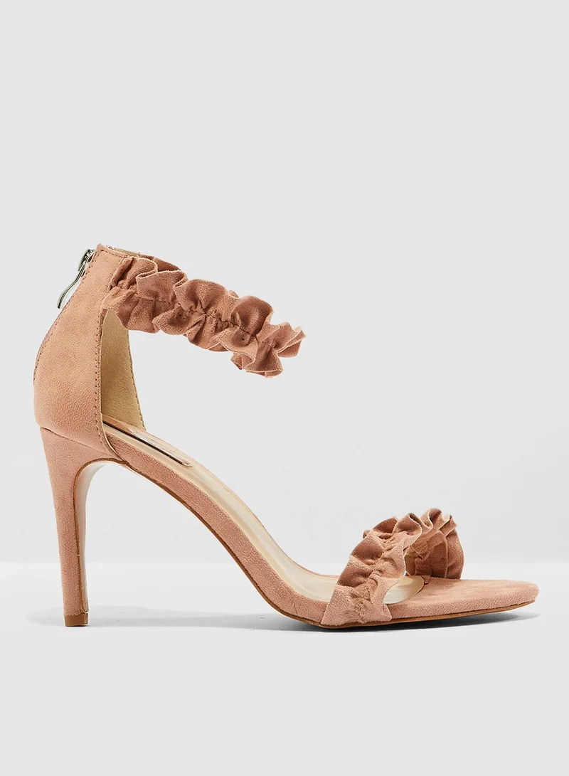ELLA Frill Heeled Sandal