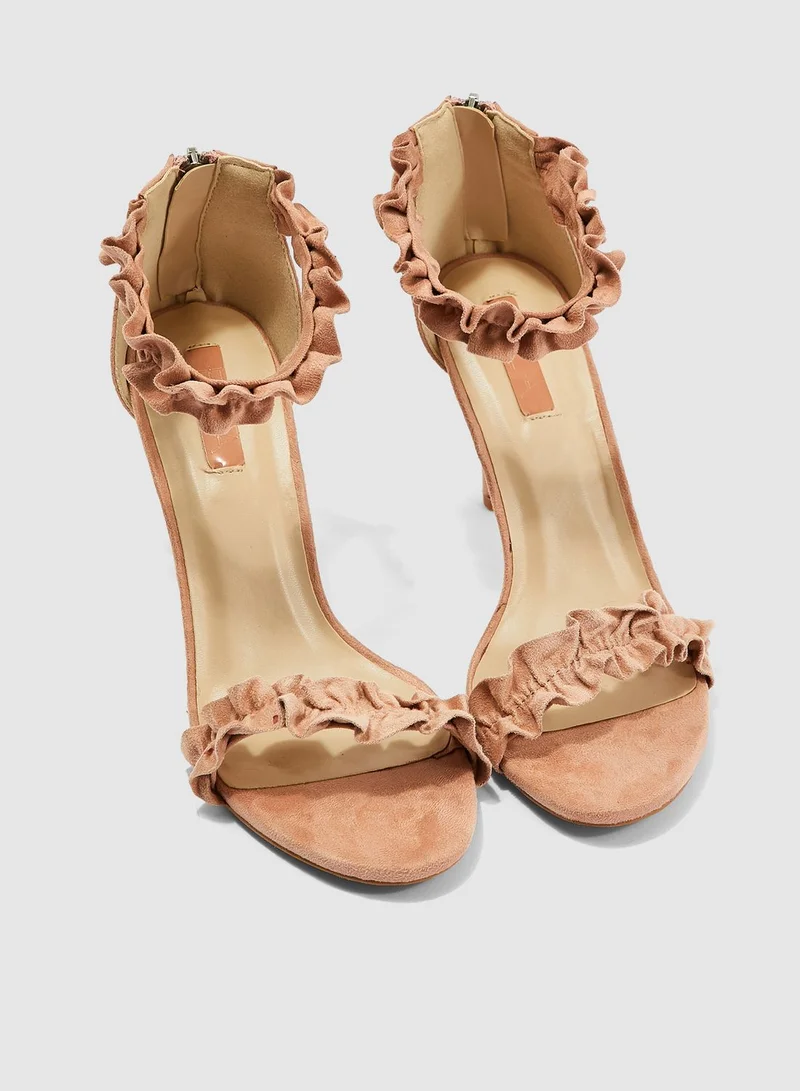 ELLA Frill Heeled Sandal
