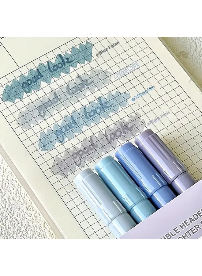 Green Water Based Dual Tip Highlighter Set Non Toxic Soft Pastel Colors For Art Crafts - Image 5
