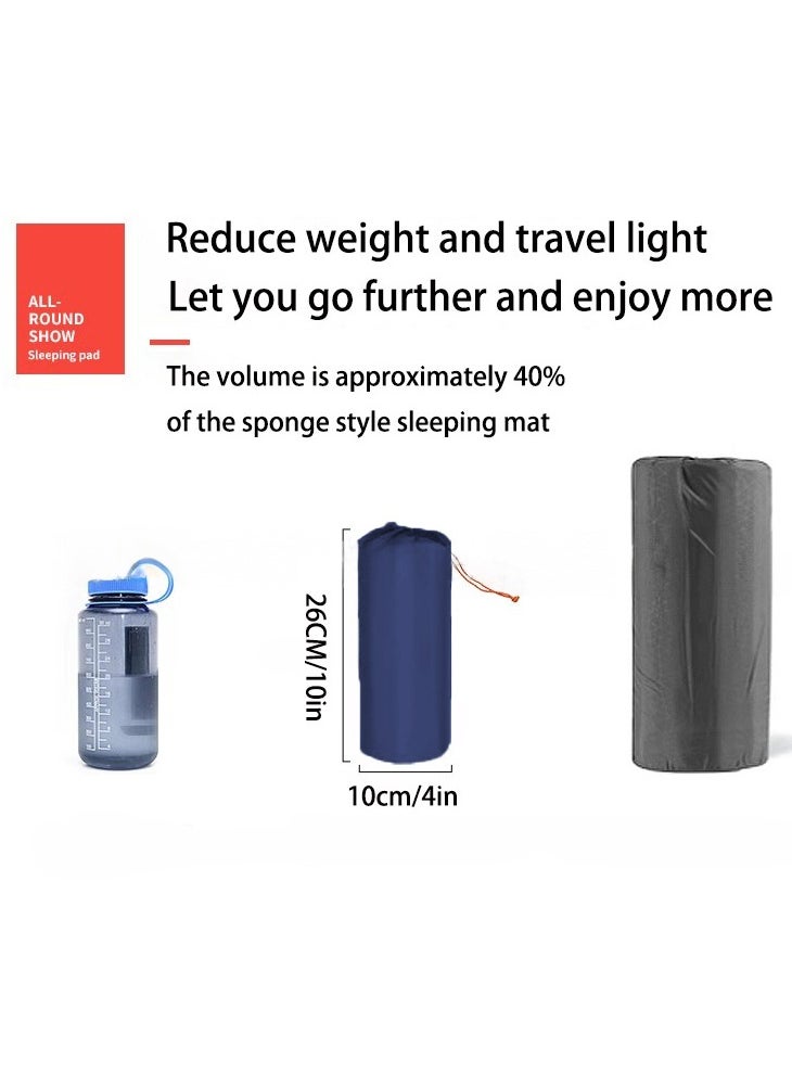 XiuWoo Ultralight Inflatable Sleeping Mat, Foldable Camping Sleeping Pad, Outdoor Waterproof Camping Air Mattress with Pillow, Pump, Storage Bag for Camping, Backpacking, Hiking, Tent Traveling  - Image 4