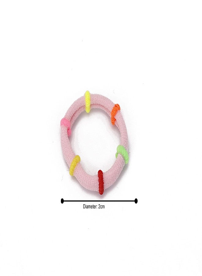 Cart Log مجموعة من 50 قطعة من ربطات الشعر المطاطية للبنات، متعددة الألوان، ربطات شعر ذيل الحصان، إكسسوارات شعر، ربطات شعر للأطفال، ربطات شعر صغيرة (خفيفة) - Image 3