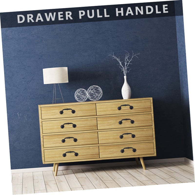 Black Vintage Drawer Pulls Antique Cabinet Handles Easy Install Furniture Accessories - Image 4